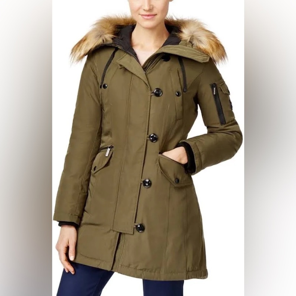 Michael Kors Olive Parka Coat